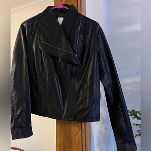 Faux leather jacket